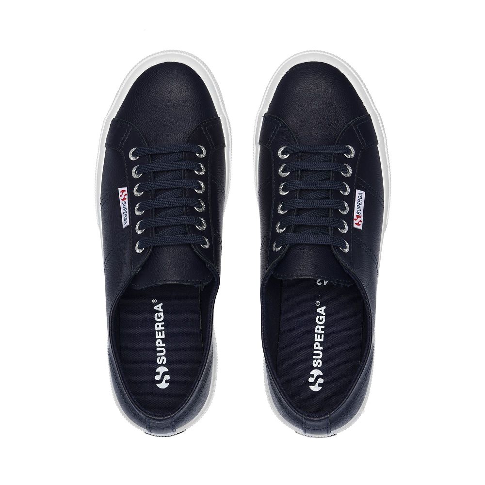 Superga 2750 Nappa Blue Sneakers - Men's Sneakers USA | US6216198